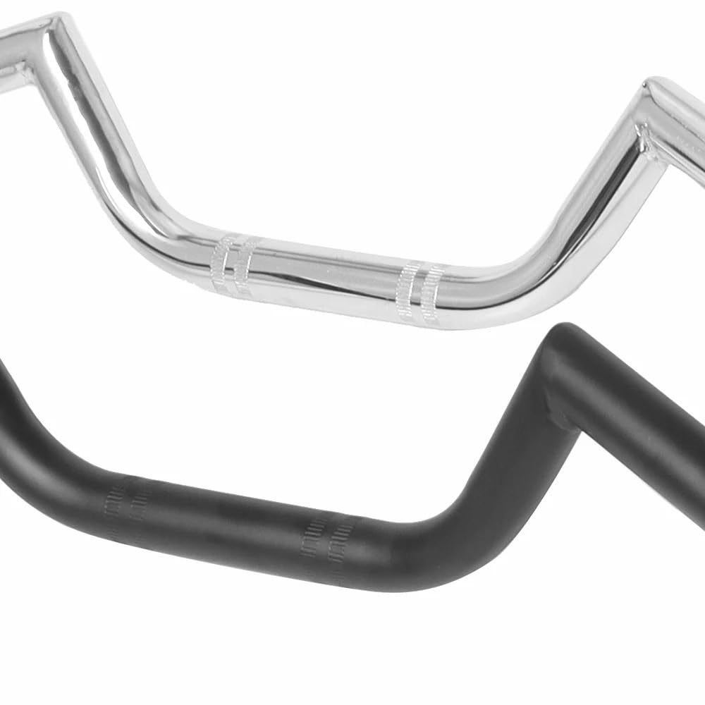 manubri moto alti manubri moto per naked Per Cruiser, Cafe Racer, Bobber | Manubrio Drag Bar per moto 7/8" 22mm Manubrio universale(Chrome)