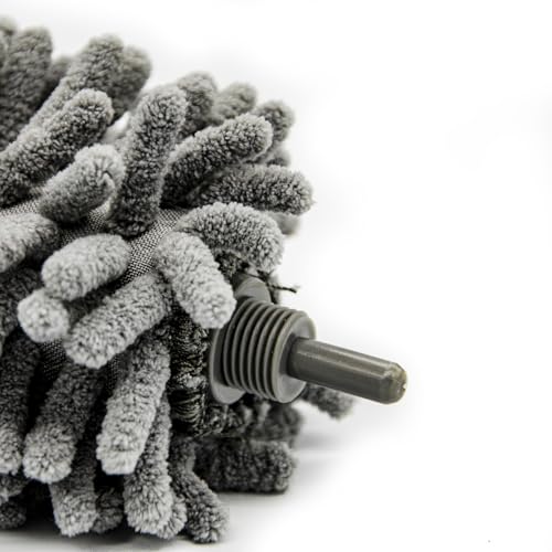 Image of 3Pcs Microfiber Feather Duster, Cobweb Remover and Ceiling Fan Duster with Telescopic Pole Handle - 100 inch Telescoping Dust Remove Cleaning Tool Set