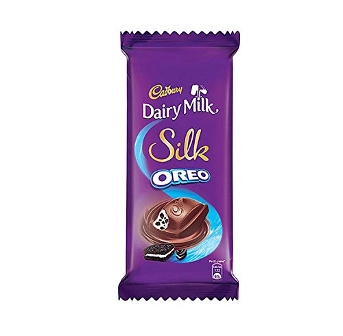 Image of Cadbury Dairy Milk Silk Roasted Almonds Chocolate Bar, 143g (Pack of 3) & Dairy Milk Silk Oreo Chocolate Bar, 2 x 130 g