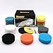 Car Headlight Restoration Kit, 3 Inch Car Polishing Sanding Discs with 1/4 Inch Shank Backing, Scouring Pads, Buffing Sponge, Soft Interface, Woolen Buffer, 41PCS