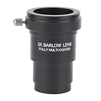 3X Barlowlinse,1.25 Barlow Linse M42x0,75 Gewinde Schnittstelle 3X Barlow Objektiv Astronomie Teleskop Okular Barlow für 1,25 Zoll Astronomie Teleskop Okulare