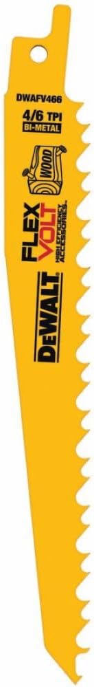 DEWALT FLEXVOLT Reciprocating Saw Blades, 5-Pack, 6”, 6TPI, Stainless Steel (DWAFV466)