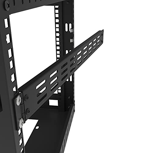 Jingchengmei 1U Hinged Blank Panel - Slot Vented Server Rack Panel For 19-Inch Network Cabinet Or Server Rack Enclosure Black (1Uvbphn, Black) #TOP3