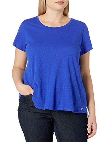 Calvin Klein Women's Plus Size Shirt, Deep Sapphire, 1X