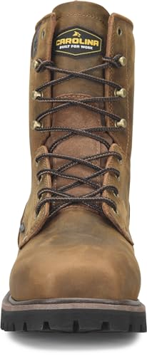 Carolina Men’s 8” Safety Toe Work Boots, Durable Leather, Slip-Resistant Outsole, Industrial Boots for Construction4