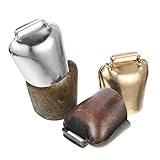 Reiseglocke: die glatte oberfläche und die vintage-farbe lassen sie eleganter und luxuriöser aussehen. kleine glockendekoration zum aufhängen für nutztiere.