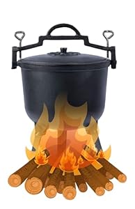 Bauerkraft Kociołek Myśliwski Żeliwny 10L