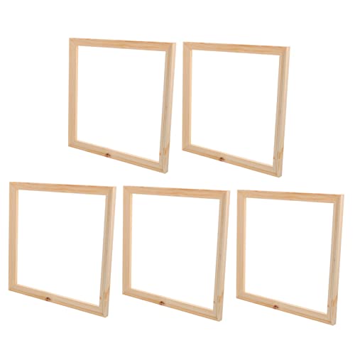ULTECHNOVO 5piezas Marco De Madera Maciza Marcos De Fotos Vacíos Elegantes De Madera Para Cuadros Para Decorar Paredes Salas De