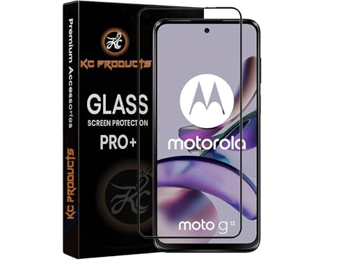 Image of Tempered Glass Screen Protector Compatible For MOTO G13 / Motorola G13 with Easy Self Installation Kit