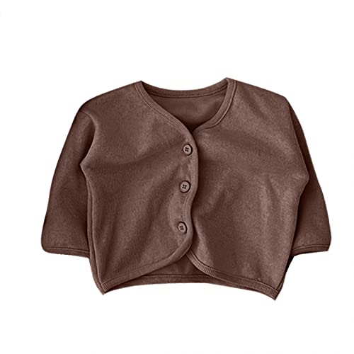 Casaco de manga comprida com botões para bebês recém-nascidos e meninos com estampa de arco-íris pri