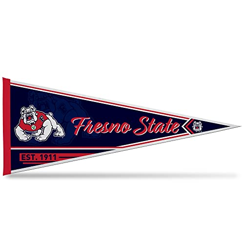 Rico Industries NCAA Fresno State Bulldogs Classic 12 x 30 Felt Wall Dcor Pennant - Great for Home/Bed Room/Man Cave Dcor