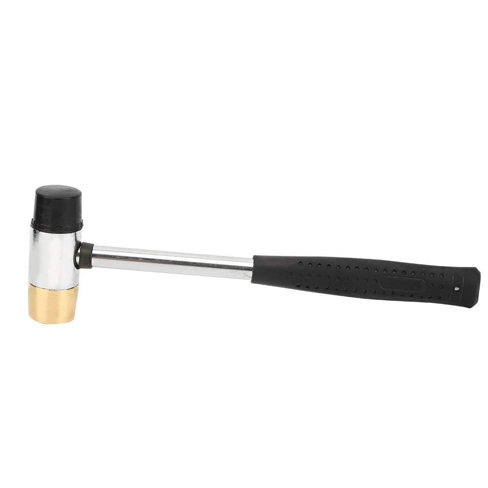 Guitar Fret Hammer, Guitar Plastic Hammer with Brass and Rubber Double Head for Guitar Bass Playing Accessories