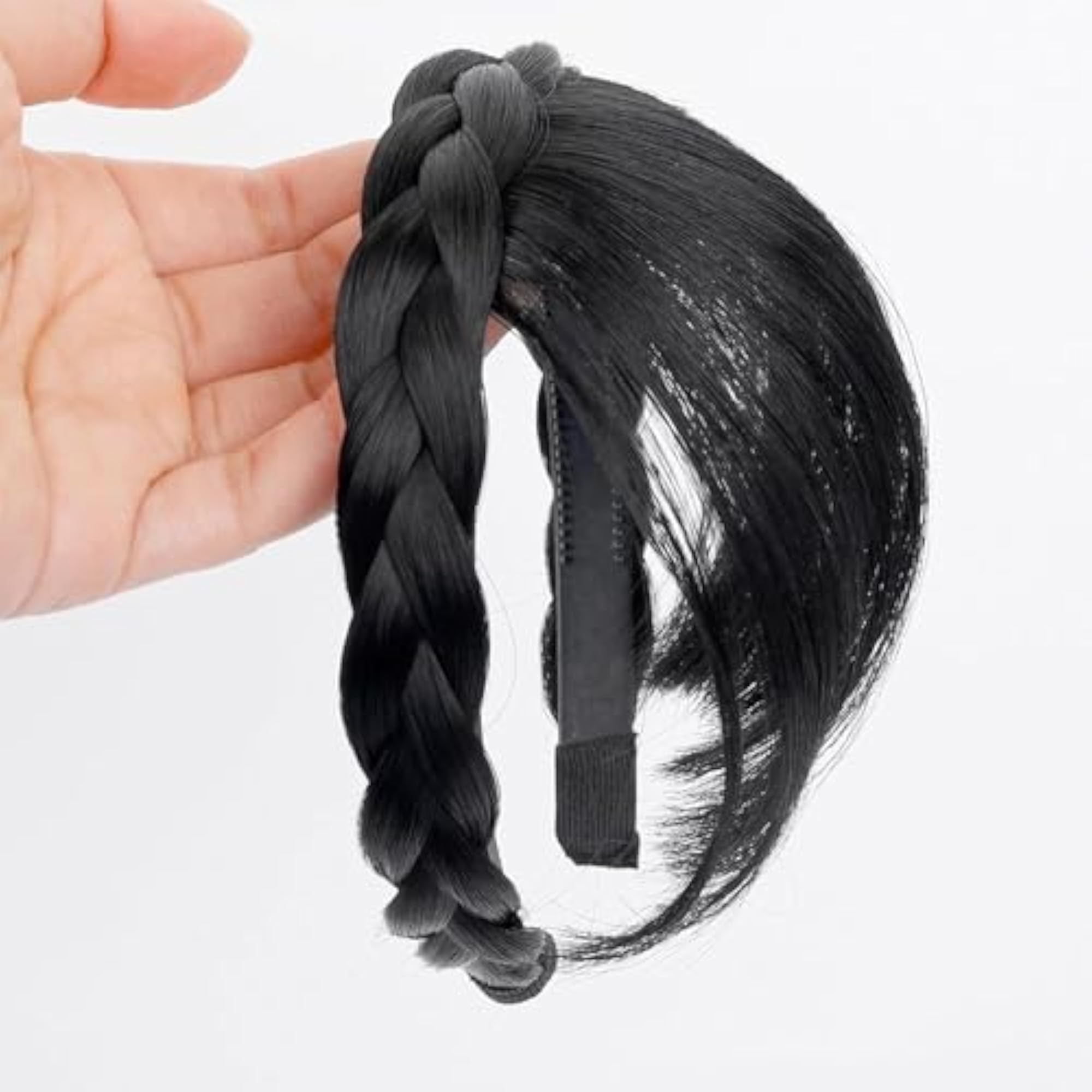 Front Bangs Fringe Extensions for Women & Girls, Synthetic Neat Bangs
