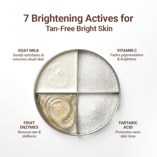 Image of Be Neude Brightside 100ml Detan & Brightening Gel Face Wash with Goat Milk, Vitamin C & Tartaric Acid for Dark Spot Removal, Pigmentation & Glow, Face Wash for Men & Women