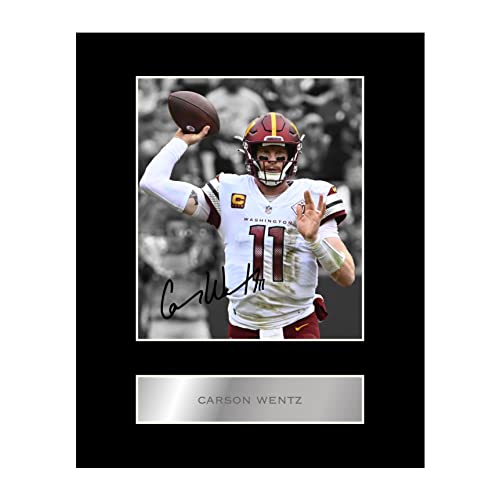 Carson Wentz Pre Printed Signature Signed Mounted Photo Display #11 Printed Autograph Picture