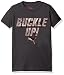 PUMA Big Boys' Graphic Tee, Coal Black, X-Large (18/20)