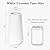 White Ceramic Vase, GUKJOB Flower Vase Ceramic Vase for Flowers, Decorative White Vase for Pampas Grass, Small Vase for Home Living Room Dining Table Farmhouse Office Decor - 4.13"L x 2.95"W x 7.72"H