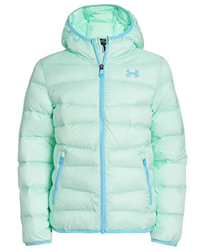 Under Armour Girls' UA Prime Puffer Jacket, Aqua Foam F21, 10