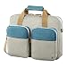 Produktbild Hama Laptoptasche 40 cm, 15,6 Zoll (gepolsterte Umhängetasche mit Tragegurt und Handgriff, Schultertasche für Damen und Herren, Aktentasche mit Platz für Zubehör) grau, türkis