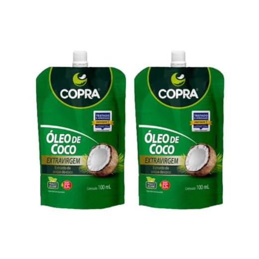 Kit 2 Copra Oleo de Coco Extra Virgem Stand Pouch 100ml