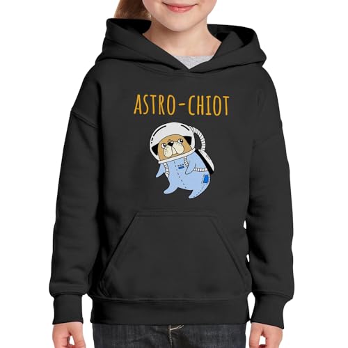 Sweat à capuche enfant astro chiot imprimé premium en coton doux - 3
