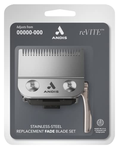 Andis 86015 reVITE Fade Clipper Replacement Stainless Steel Blade Assembly - image 2