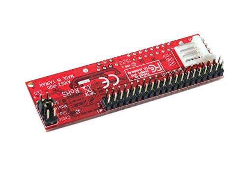 Ableconn IDE40-SAT SATA Hard Drive or Optical Drive to IDE 40-Pin Mini Vertical Adapter - SATA HDD/SSD/ODD to 40Pin IDE PATA Motherboard Converter - Thumbnail 3