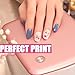 Soflightmok Nail Printer Nail Art Machine,Portable 3D Nail Painting Machine-Upgrade 2 Ink Cartridges,1000+ Designs, DIY Nail Printer Control Through Mobile App for Home Salon,Cute Girls Women Gift