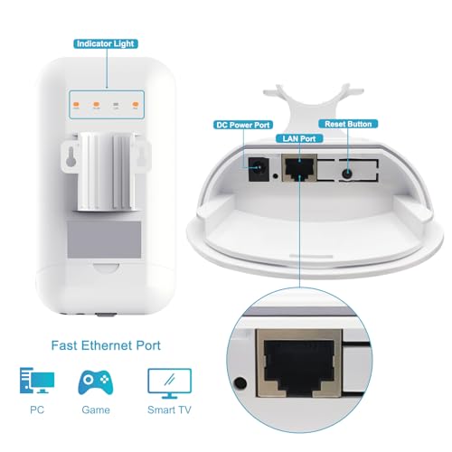 AC1200 Outdoor WiFi Extender Weatherproof,WiFi Booster and Signal Amplifier,WiFi Extender Outdoor Long Range,Up to 1200Mbps Dual Band WiFi Repeater ,Covers Up to Least 3440 Sq. ft and 30 Devices - Image 4