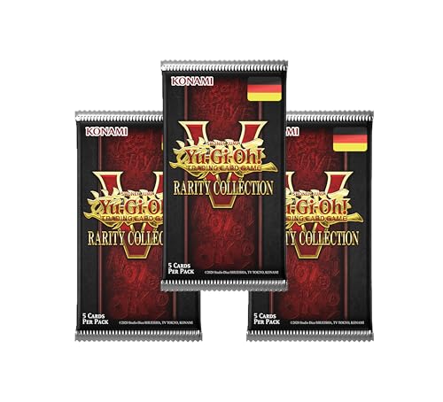 Rarity Collection 5 Booster 3er-Pack (15 Karten) - Deutsch - Yugioh - RA05-1. Auflage - OVP - mit RC-Fieldcenter