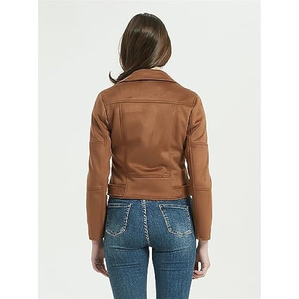 Adhdyuud Herfst Vrouwen Motor Biker Zachte Faux Suede Lederen Jassen Casual Korte Rode Matte Streetwear Jassen