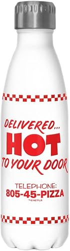 Miniatura 3 de Netflix Stranger Things Surfer Pizza - Botella de acero inoxidable, 17 onzas, multicolor