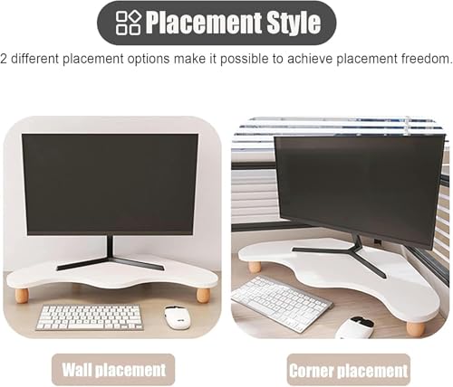 Support écran angle blanc pour soulager les cervicales au bureau - 4
