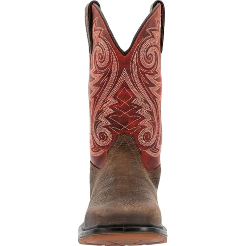 Rocky Mens Worksmart 11 Inch Waterproof Composite Toe Work/Duty - Brown, Red3