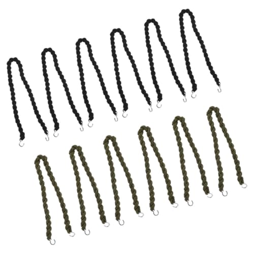 PartyKindom Bandas Elásticas para Botas de Montaña 10 Piezas Ganchos Metálicos, Correas Ajustables para Pantalón y Accesorios de Senderismo, Multifunción para Ciclismo, Camping y Actividades