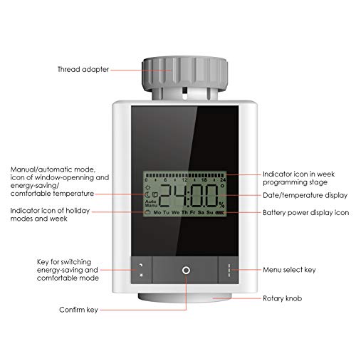 Decdeal Valvola Termostatica per Radiatore