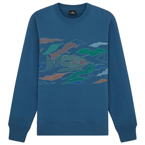 PS Paul Smith Men's Moutain Sweatshirt, Indigo