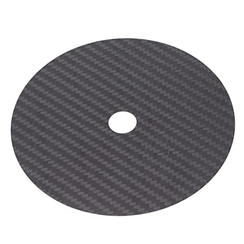 Annadue 0.2mm Disc Stabilizer Carbon Fiber CD DVD Stabilizer Tuning Mat Carbon Fiber Made Disc Stabilizer Suitable for All Top Loading and Tray Loading CD Players(black) - Image 2