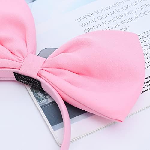 Pink Hairband Bowknot Headbands for Women's Hair Accessories for Cosplay Hair Bows Head Bands for Girls Birthday Christmas - Image 3
