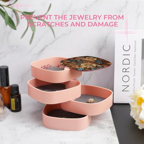 Ensemble de boîtes à bijoux ornées de fleurs à offrir pour elle - 7