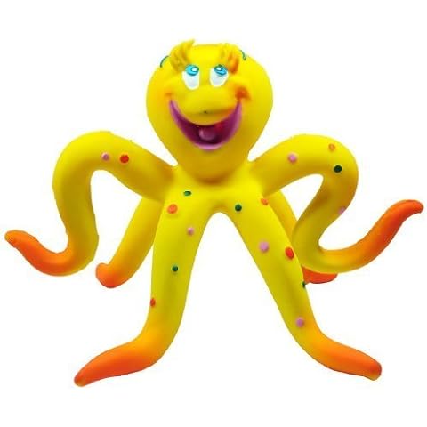 LANCO Natural Rubber Bath Toy, Octopus, Large Cover