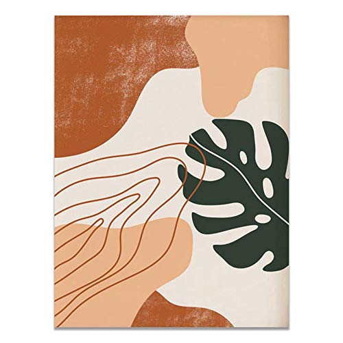 Art mural abstrait et affiche nordique 50x70cm pour décoration maison salon moderne triptyque - 4