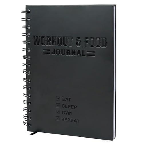 Nextnoid Hardcover Fitness & Food Journal - Nutrition & Workout