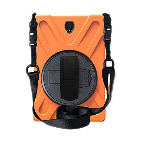 Hülle für Galaxy Tab S4 10.5,360 Grad Drehständer/Handschlaufe/Schultergurt Ultra Hybrid Stoßfest Full Body Schutzhülle für Neue Samsung Galaxy