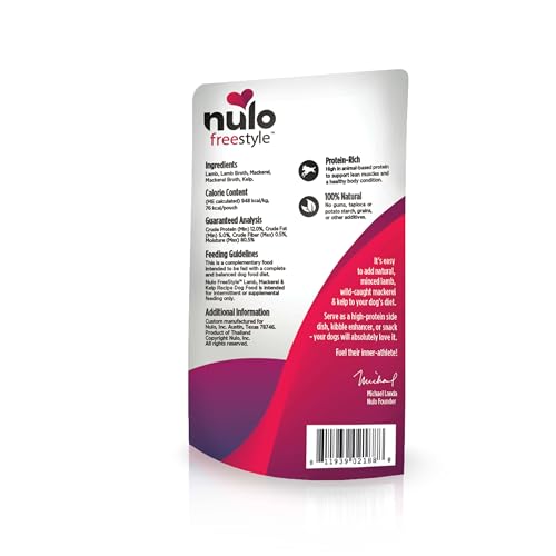 Image of Nulo Freestyle Puppy & Dog Wet Dog Food Topper, Premium All Natural Grain-Free, Real Meat Dog Food Topper with High Animal-Based Protein and Only 5 or Less Ingredients with No Additives