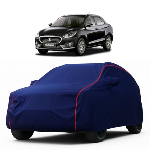 Image of Heavy-Duty Car Cover for Compatible with Maruti Dzire (2005 to 2025 All Models) Deluxe Car Protection Cover - Waterproof & UV-Resistant All-Season Exterior Protection