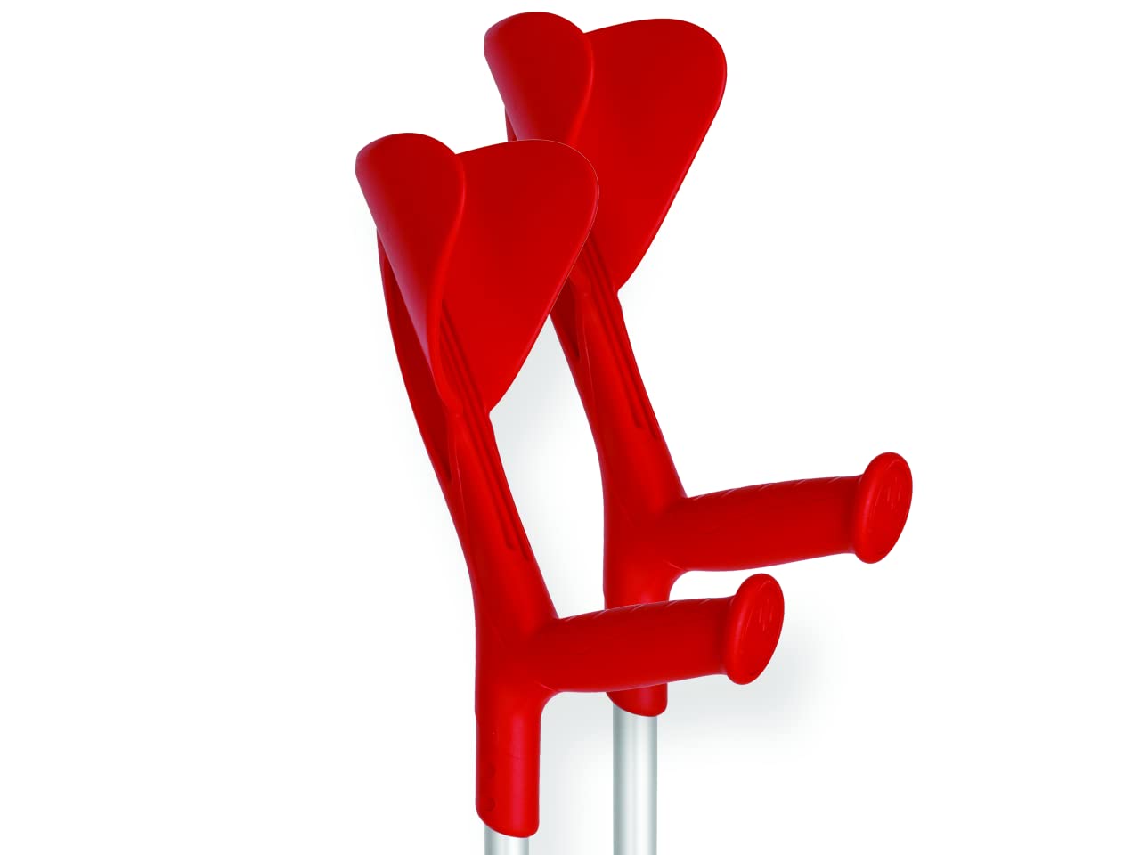 HERDEGEN - Stampelle Evolution sicurezza e qualità durante il movimento, rosse, 1 paio, 43103