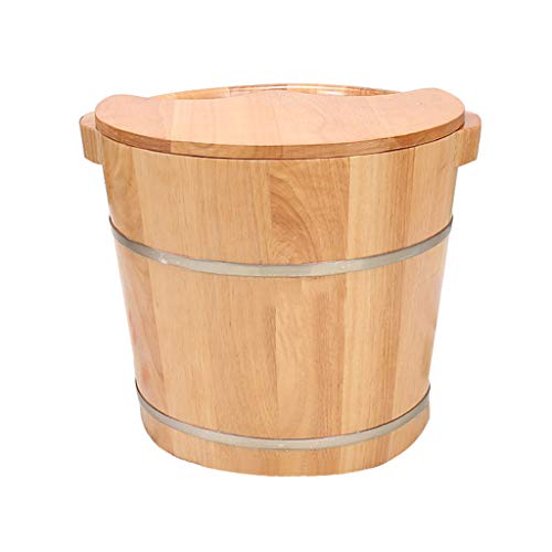 Spa de pies de madera Katzowen con tapa 34 cm