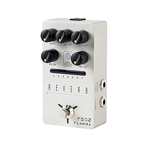 Flamma Stereo Digital Reverb Delay Guitar Effects Pedal #TOP1