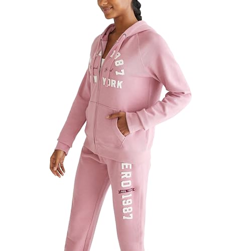 AEROPOSTALE Women's Logo Full Zip Hoodie- Arches- New York3